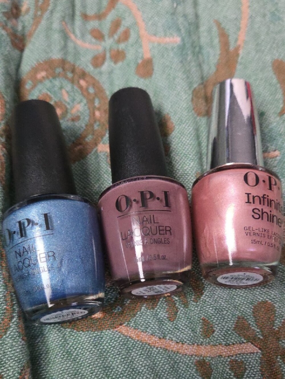 OPI Nail Polish Set - Blue, Mauve, Peach, Purple, Hot Pink, Red, Pale Gray - Picture 2 of 6
